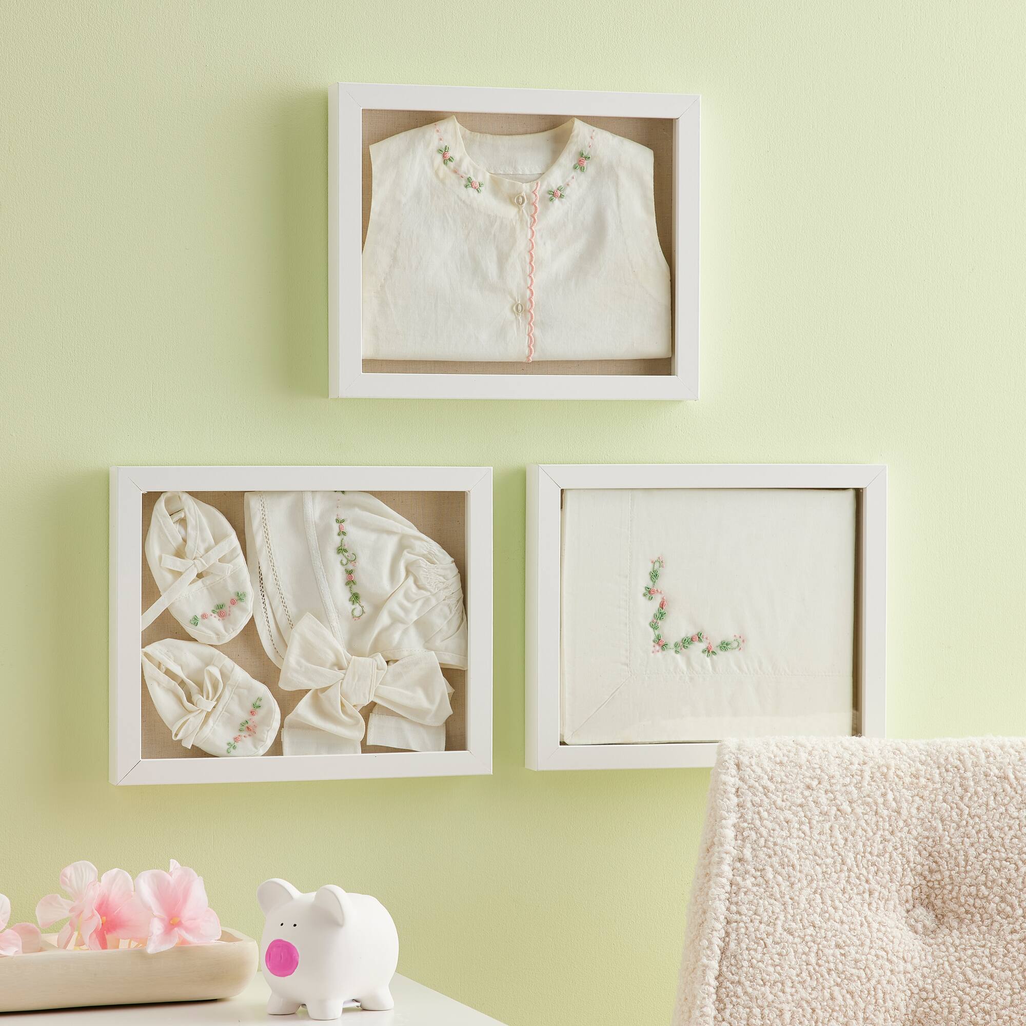 3 Pack Fundamentals 8" x 10" White Shadow Boxes by Studio Décor®